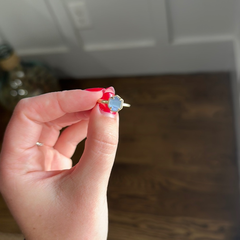 Kendra Scott Blue Gem Ring